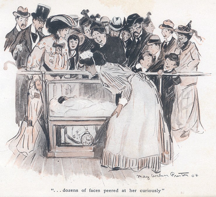Illustration from "The Incubator Baby" by Ellis Parker Butler, 1906.